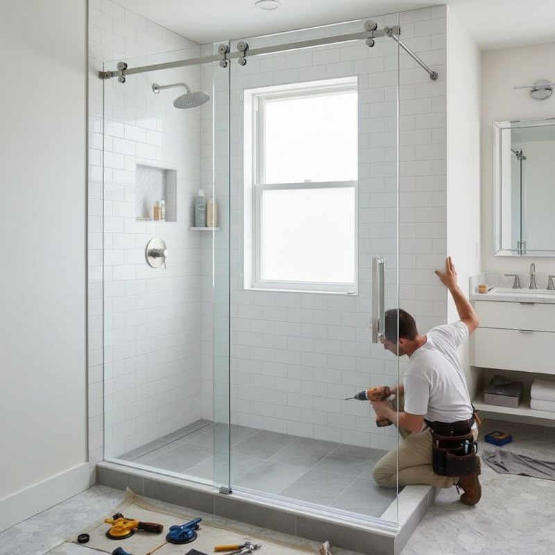 Shower Door Installation